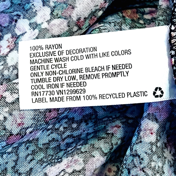 DITSY FLORAL MULTI COLOR FESTIVAL SUMMER DRESS WOMEN'S SIZE XS - Picture 6 of 7